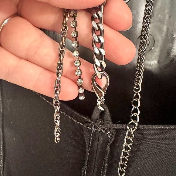 Divina Pele Rayon Frayed Dress Open Back Detachable Embellished Rhinestone Charm - Picture 7 of 11